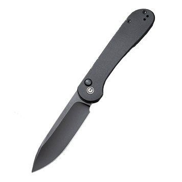 Ніж складаний туристичний Civivi Elementum Pocket, (8.9 см) 14C28N / G10 чорний 422326 фото