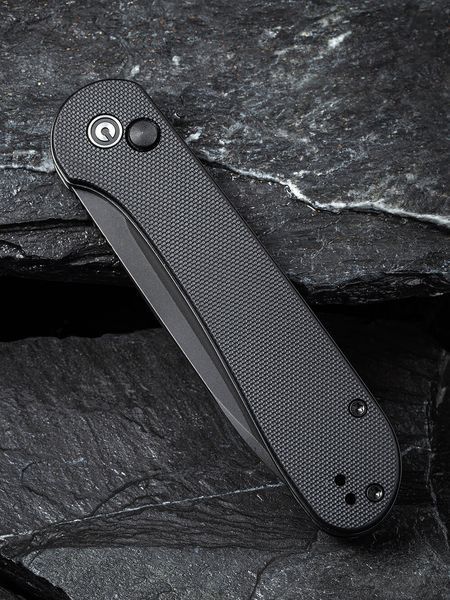 Ніж складаний туристичний Civivi Elementum Pocket, (8.9 см) 14C28N / G10 чорний 422326 фото