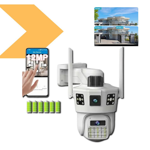 Wi Fi камера відеоспостереження 3 лінзи SD 39 APP V380pro 106804 фото
