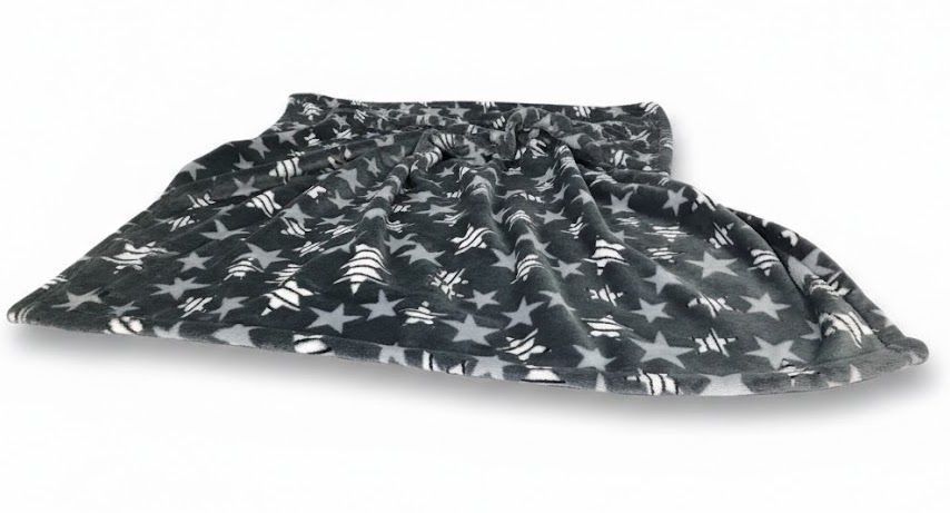 Плед дитячий 110х140 см із мікрофібри Well Soft сірий Зірки 728822 фото