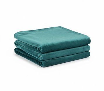 Плед 200х220 см із мікрофібри Well Soft синьо-зелений 728958 фото