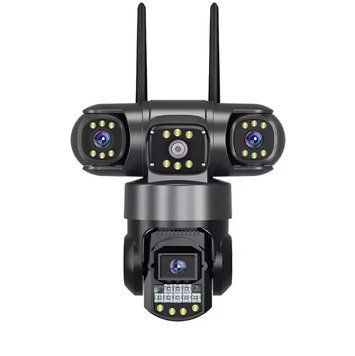 Вулична поворотна Wi-Fi IP-камера відеоспостереження EVKVO SC28 V380 Pro | 3 Лінзи | 16MP 104005 фото