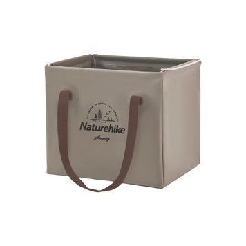Складаний контейнер для води з ПВХ Naturehike CNH22SN002, 20л, світло-коричневий 422475 фото