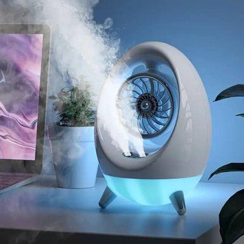Портативний вентилятор USB з водяним охолодженням, розпилювач, нічник Air Cooler 657, зволожувач 103930 фото