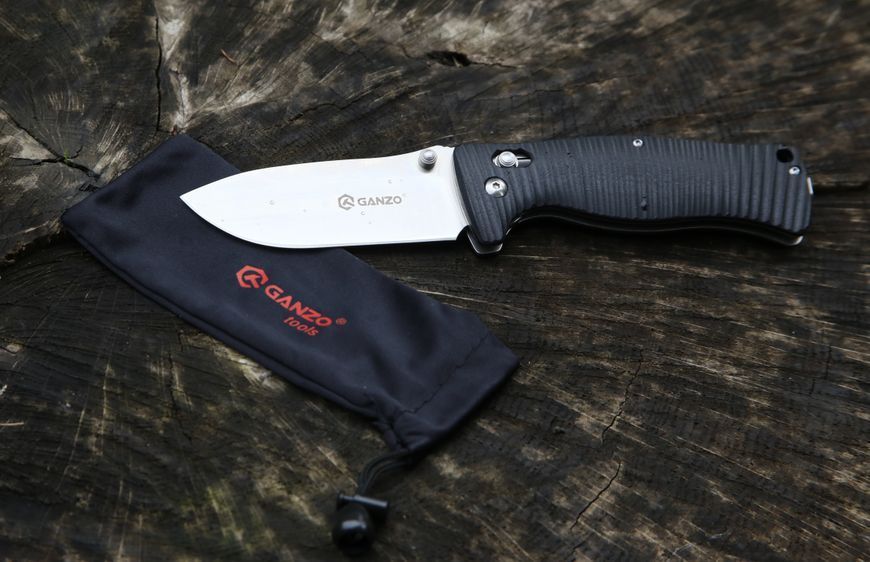 Складаний ніж 9 см G10 EDC туристичний ніж зі сталі 440C з замком Axis, чорний 420556 фото