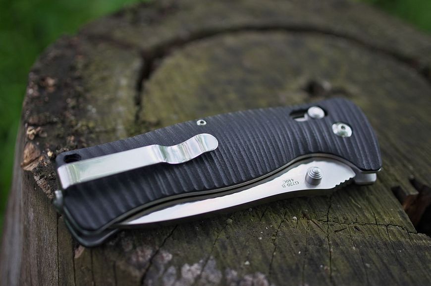 Складаний ніж 9 см G10 EDC туристичний ніж зі сталі 440C з замком Axis, чорний 420556 фото